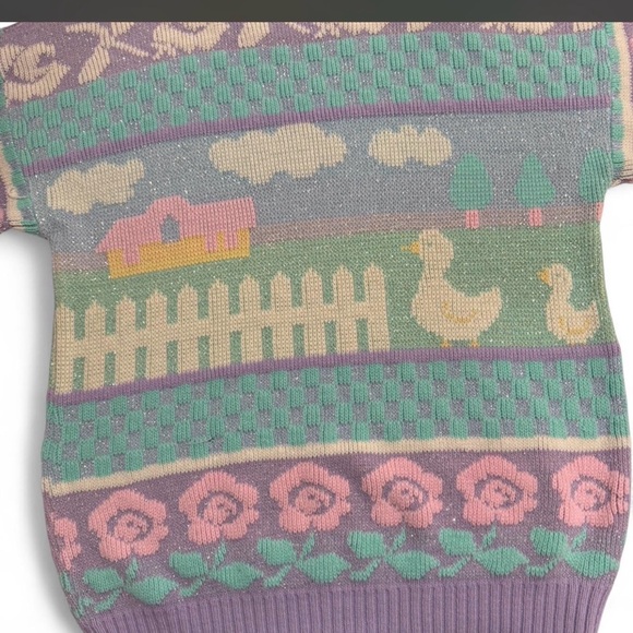 Vintage pastel duck sweater - Picture 6 of 8